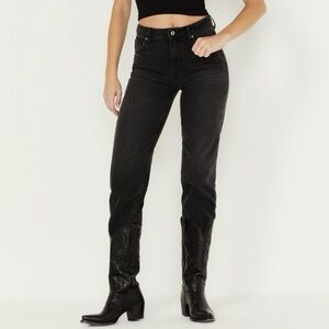 WE THE FREE High Rise Pacifica Straight Jeans Black